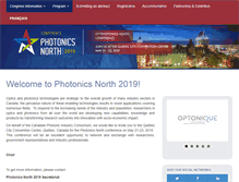 Tablet Screenshot of photonicsnorth.com